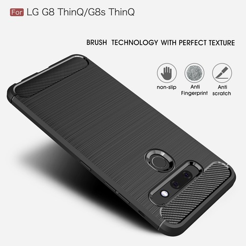 LG G8 ThinQ/G8S/G8X ThinQ TPU Cepillado Estuche/Cubierta Suave/A Prueba de Golpes/Ultra Delgado - Imagen 17 de 26