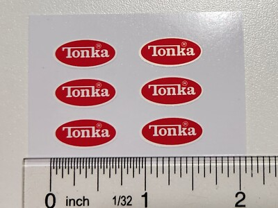 #ad Tiny Tonka Oval Sticker Decals Years 1976 1977 Tiny Tonka VansTrucksVehicles $3.99