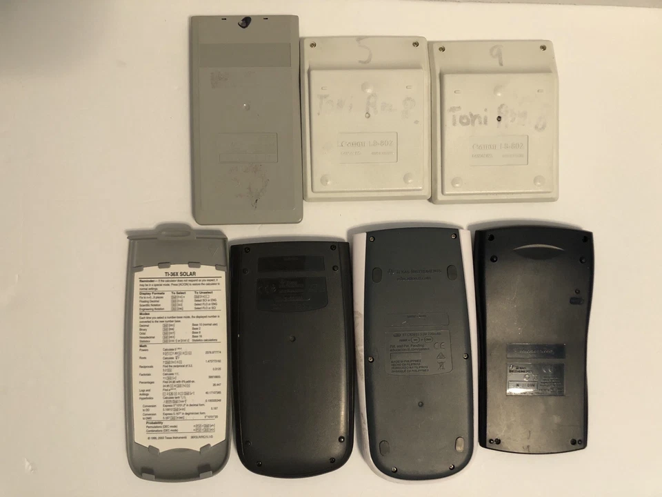 Texas Instrument TI-36X/30/30XS/30XIIS & Canon LS-80Z Calculators Lot 6 WORKS - Image 2 of 4