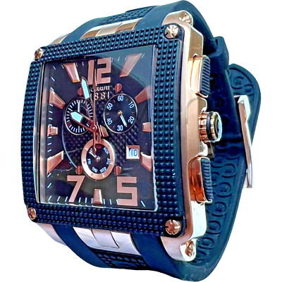 CERRUTI 1881 - ROSE GOLD - WATER RESISTANT 3 ATM - BLACK DIAL