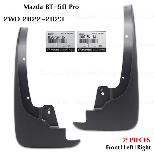 Pair Front Mud Flaps Splash Guard For Mazda BT-50 2WD 4x2 Pick Up 2022 - 2023 - Picture 5 of 9