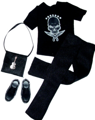 %***Barbie Ken Kleidung*Rock Outfit*Shirt*Hose*Tasche*Schuhe*Standard*30cm***%