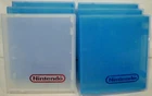 6 Vintage Nintendo NES-001 Plastic Game Protector Cases 5 Blue 1 Clear