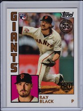 Ray Black 2019 Topps Series 2 1984 Insert 150th Anniversary Parallel /150 Giants