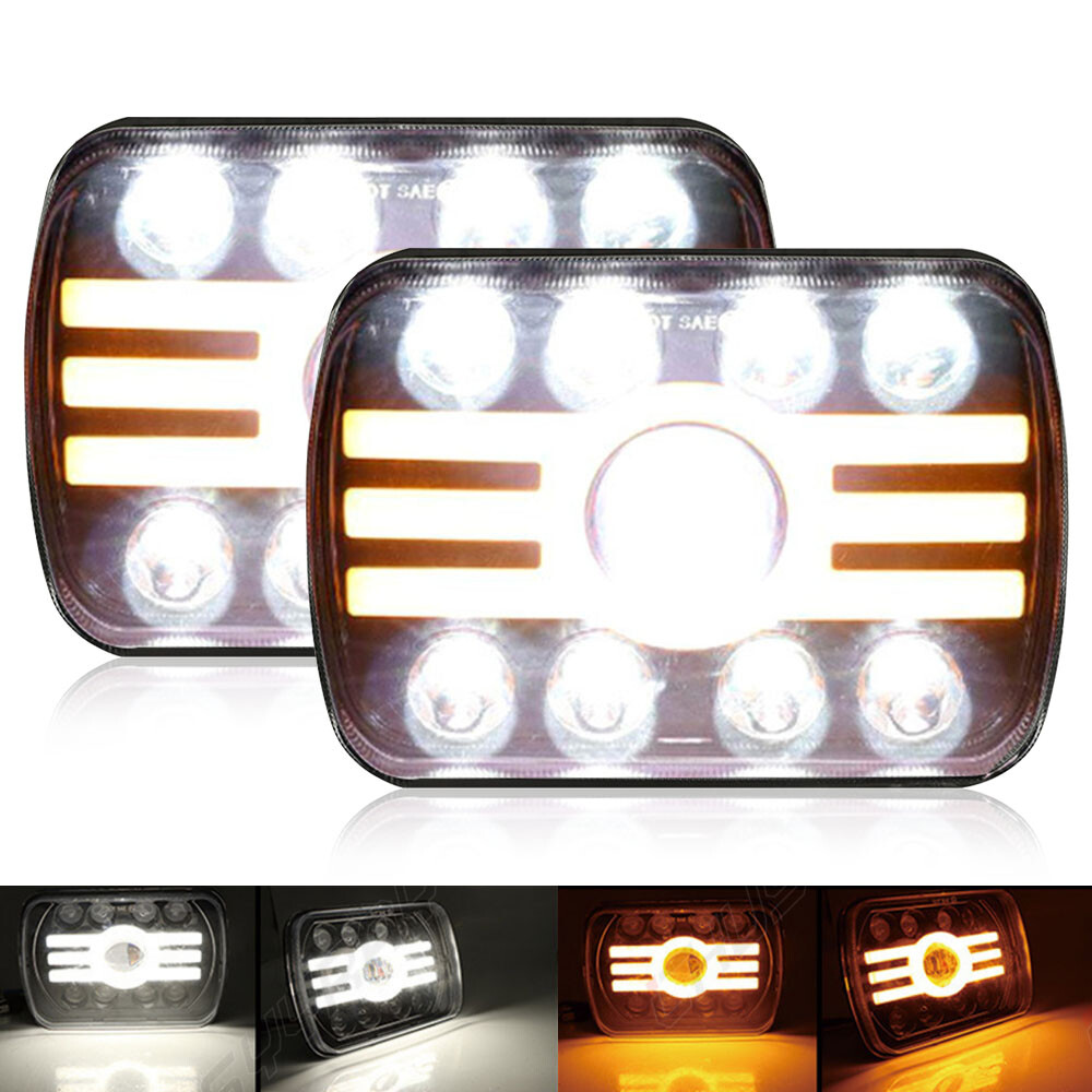 5X7 Inch Ultra-Bright LED Hi/Lo Headlight with DRL for Toyota Pickup