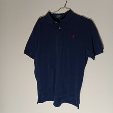 Polo By Ralph Lauren Polo Shirt Mens XL Dk Blue 100  Cotton