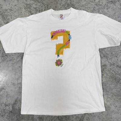 Vintage Einstein Shirt Mens Extra Large White Important Things Quote Graphic 90s