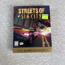 Vintage Streets of SimCity PC Game CD-ROM New Sealed Maxis Electronic Arts 1997