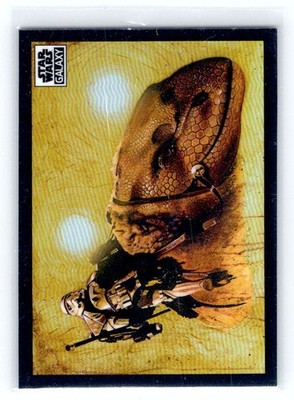 2022 Topps Star Wars Galaxy Chrome Sandtrooper Atop a Dewback 17 Refractor