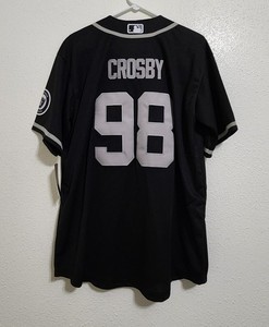 MEN'S LAS VEGAS RAIDERS Maxx Crosby #98 Stitched Baseball Jersey Size Large NWT