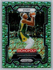 Jordan Horston 2024 Prizm Monopoly WNBA #64 Green Millionaire Shimmer /20