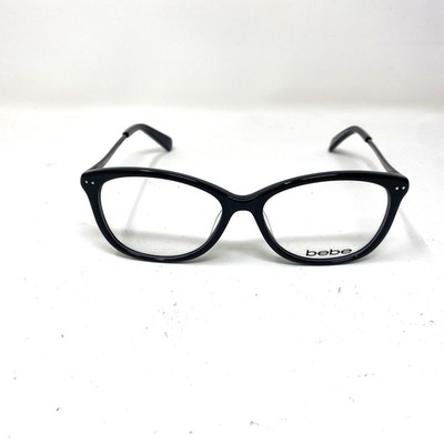 BEBE EYEWEAR OPEN-MINDED BB5102 001 JET Black 51-15-135 FLEX HINGE EYEGLASS 247B