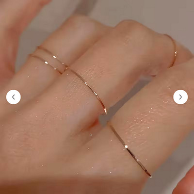 VERY NICE LOOKING 5 PIECE GOLD  RING SET