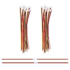 10 Pairs 1.25mm 3PIN Micro Male Female Connector Plug with 28 AWG 100mm Wire