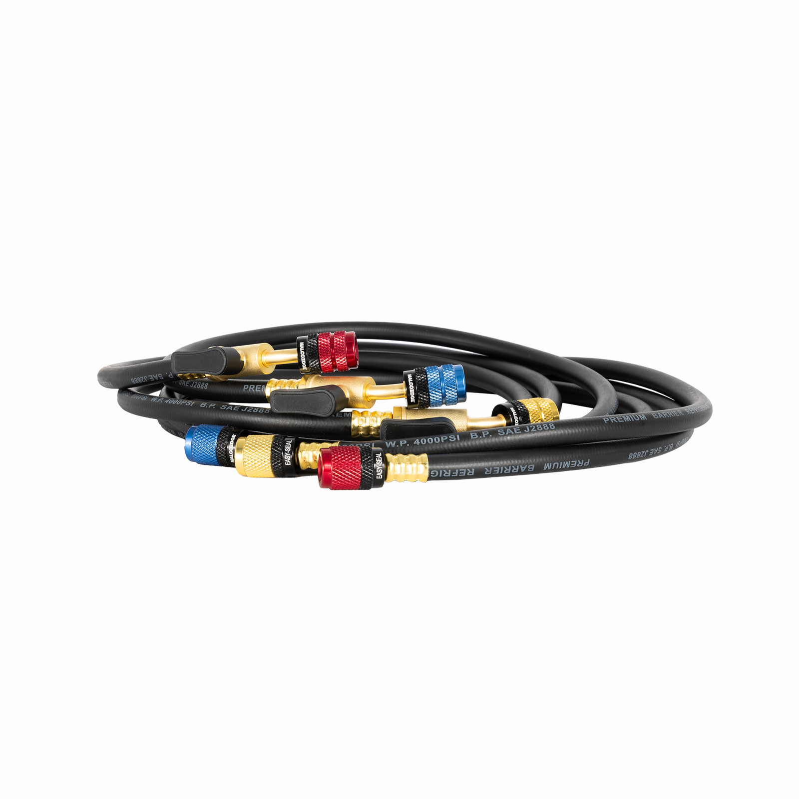MalcoEdge ESBV6014516 Easy Seal HVAC Hose Set | 60-Inch Charging Hose with 1/4