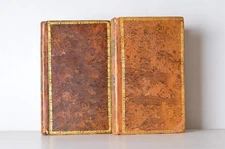 Antique Tree Calf Leather Bound Siècle de (Age of) Louis XIV by Voltaire 1820