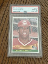1984 Donruss #306 Cesar Cedeno PSA GEM MINT 10! Reds