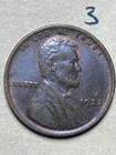 1923 (P) LINCOLN WHEAT CENT, XF/AU CONDITION, #3
