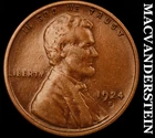 1924-S Lincoln Wheat Cent - Scarce  Extra Fine+  Semi-key  Better Date  #J8453