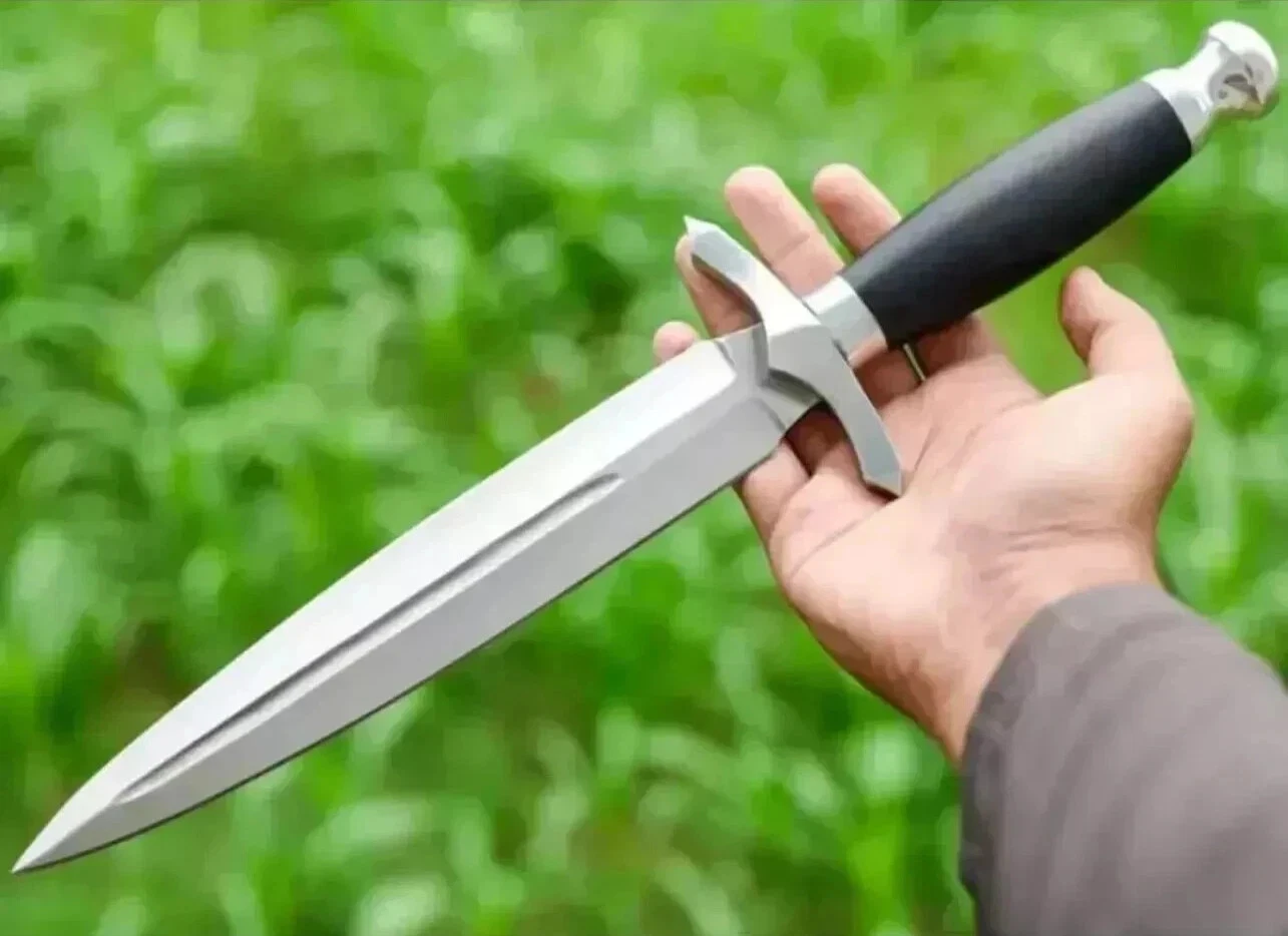 Custom Handmade Carbon Steel Blade Survival Dagger Knife | Hunting Knife Camping