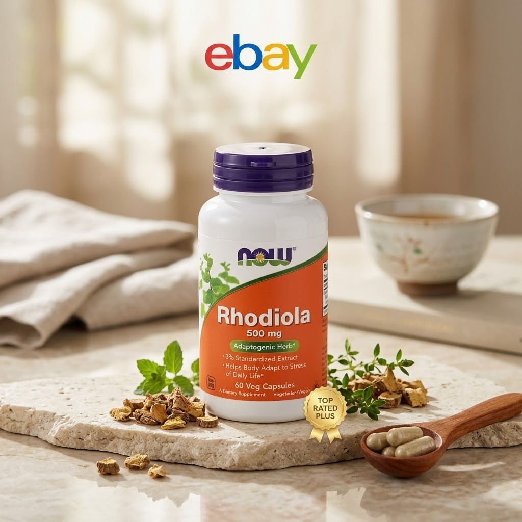 NOW FOODS Rhodiola 500 mg 60 Veg Capsules