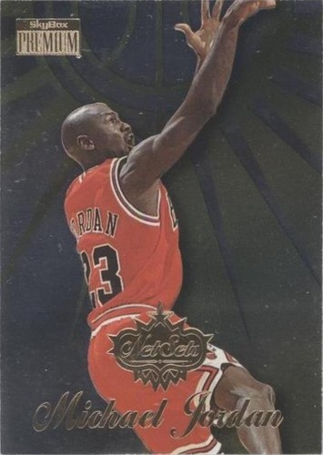 1996-97 Skybox EX-2000 Michael Jordan Credentials Red 23K GOLD GEM