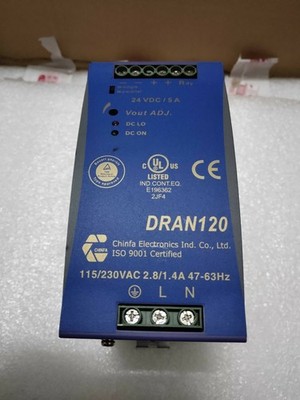 1PC USED Chinfa Qinfa switching power supply DRAN120-24A #zv