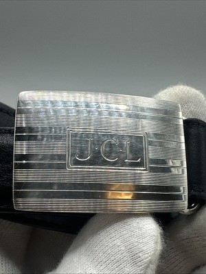 Vintage Tiffany & Co Monogram JCL Calfskin Belt 38 Inches | eBay display picture 2
