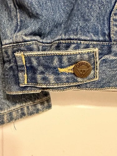 Vintage 80s GUESS Georges Marciano Denim Jacket Flying High Soutache Rope Trim L image 19