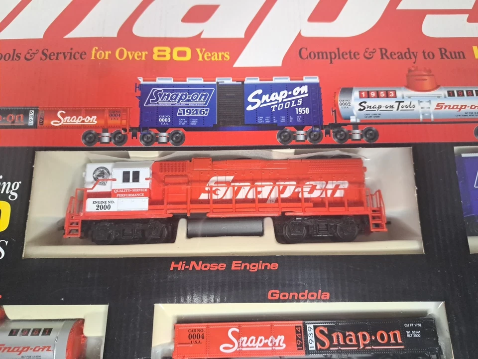 Snap-On Tools Train Set HO Scale 80th Anniversary W/Box - Image 4 of 4