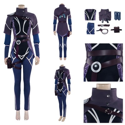 The Dragon Prince Rayla Cosplay Costume Halloween Carnival party Disguise suit`