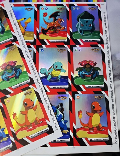 3 Blätter 2025 Pokemon Full House Karten Full Set 9/9 Uncut Sheet Limited Edition - Bild 4 von 4