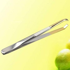 Nose Hair Plucker Eyelash Cluster Tweezers Brow Curved Eyebrow Tool