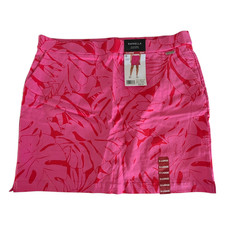 Rafaella Sportswear Women  s Tropical Print Skort Skirt With Pockets Size XL NWT