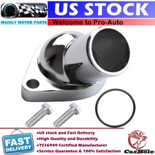 Chrome Water Neck Housing 45 Degree For Chevy Sbc Bbc Small Block Big Block V8