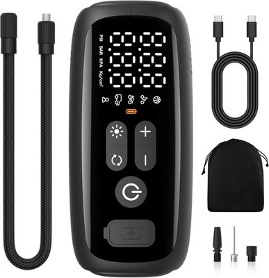 Tire Inflator Portable Compressor 150PSI,28Cylinders12V Electric Air Compressor