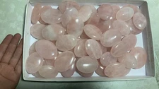 wholesale lots 37pcs 1520g  Natural rose crystal  palm stone healing