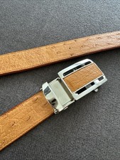 Men's Ostrich Pattern Belt