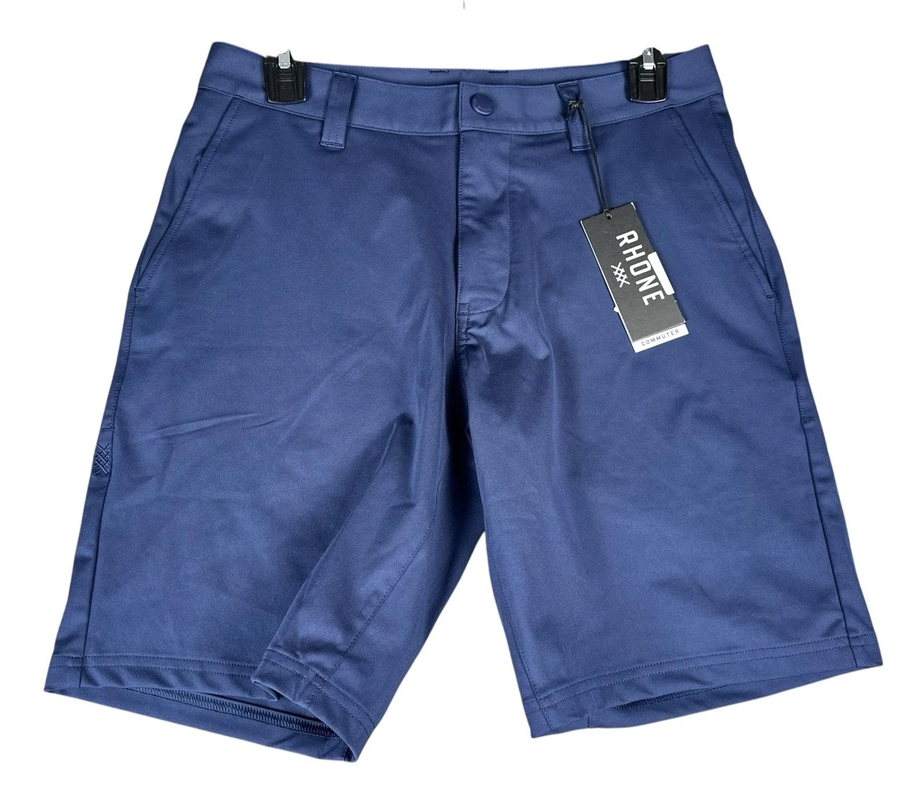 NEW Rhone Mens Commuter 9" Stretch Performance Golf Chino Shorts Blue Size 28