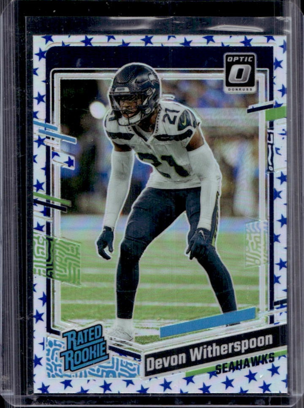 2023 Donruss Optic Devon Witherspoon Blue Stars Prizm RC Rated Rookie #292