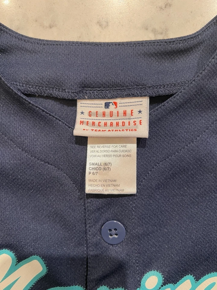 Seattle Mariners Felix Hernandez #34 Youth Jersey Navy Small 6/7 MLB - Image 3 of 4