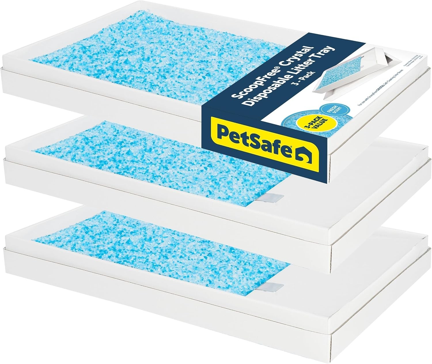 PetSafe ScoopFree Crystal Litter Tray Refill - Fresh Scent - 3-Pack