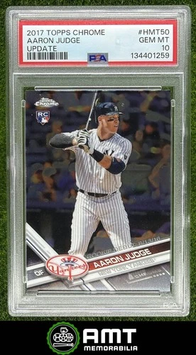 Aaron Judge RC PSA 10 2017 Topps Chrome Update New York Yankees #HMT50 1259