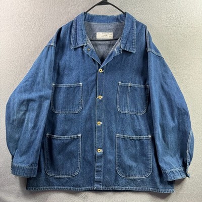 70’s Vintage UNIVERSAL OVERALL:44 Vintage Universal Overall Co Jacket Mens 54 Barn Chore Coat Denim