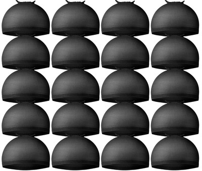 Teenitor Wig Cap,Black Cap 20 Pieces Caps, Black Stocking 