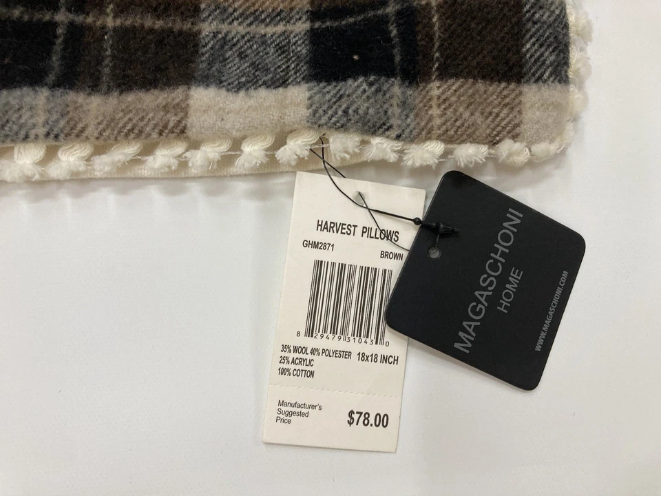 Almohada MAGASCHONI Otoño Calabaza Glamour Bling Venta al por menor $78.00 Foto 3 de 4