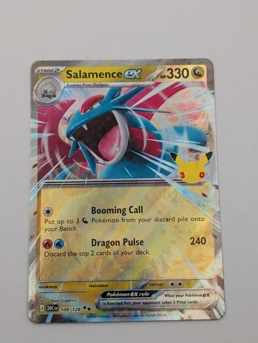 Salamence ex 156/128 SIR 30th Celebration Special Illustration Rare Pokemon NM