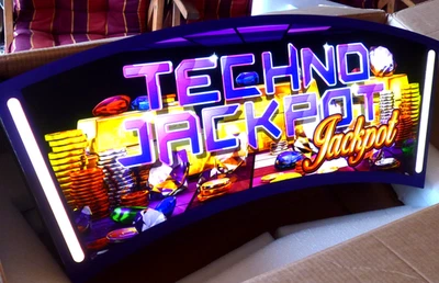 Spielautomat Topper für Bally Wulff Game Station Techno mit Beleuchtung - Bild 1 von 4