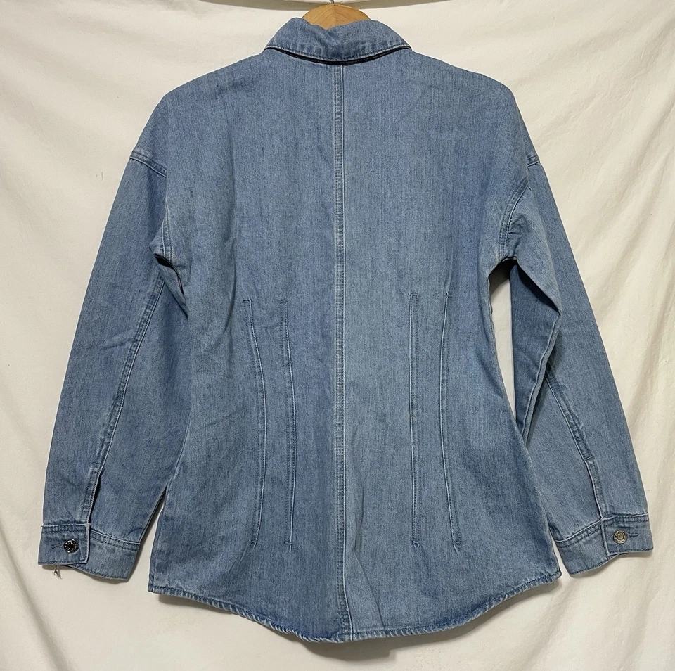 Camisa Denim Torn By Ronny Kobo Erika Talla M Nueva Con Etiquetas Foto 2 de 4