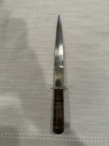 Vintage Toledo BLADE INSCRIPTION Stacked Handle Custom Letter Opener